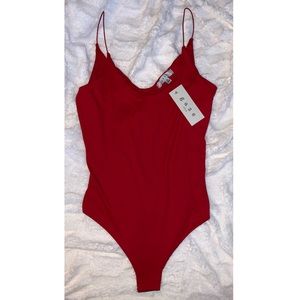 Red bodysuit NWT